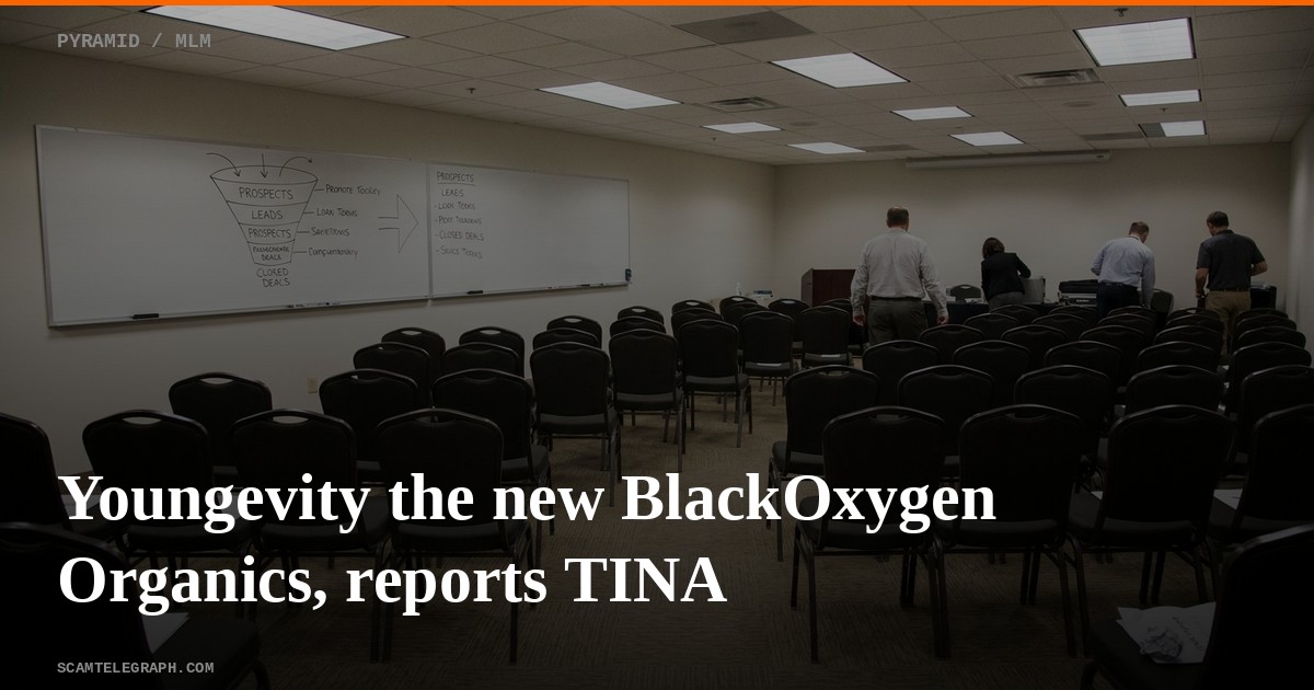 Youngevity the new BlackOxygen Organics, reports TINA