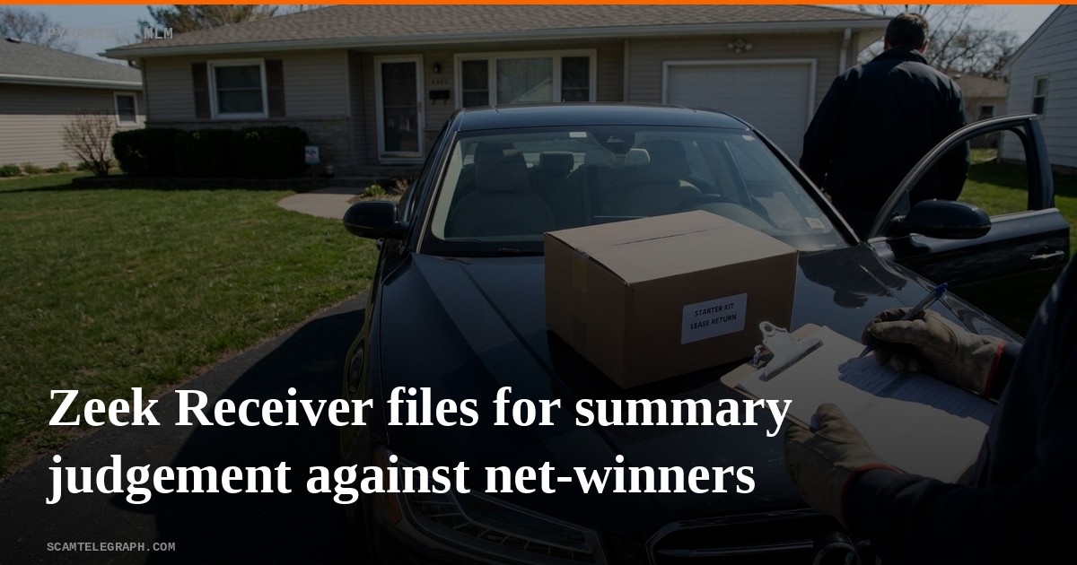 Zeek Receiver files for summary judgement against net-winners