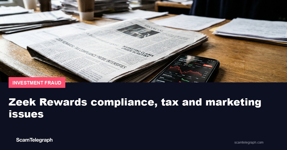 Zeek Rewards compliance, tax and marketing issues